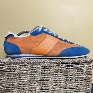 US 10 Hugo Boss Vintage Mens Trainers orange/Blue Runner Retro EU 43